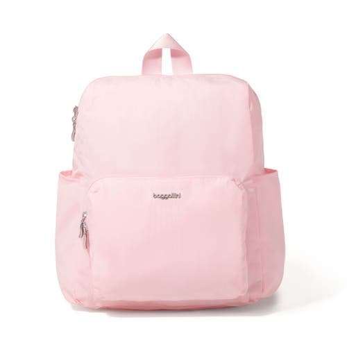 Baggallini Carryall Packable Backpack In Bagg Pink