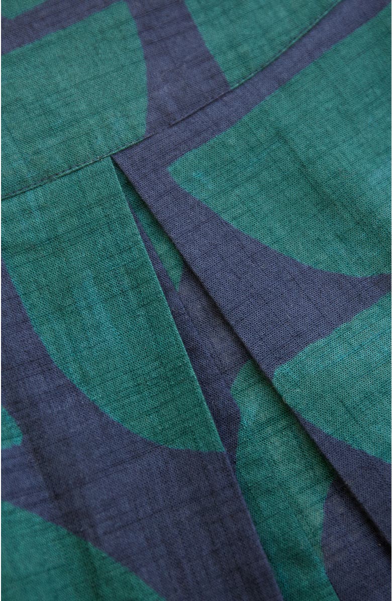 Celtic & Co. Box Pleated Midi Skirt, Alternate, color, Geo Shapes