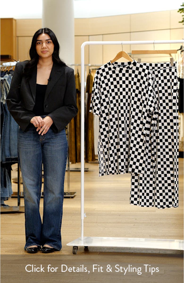 Leveled Up Ribbed Oversize T-Shirt & High Waist Pants Set, sales video thumbnail