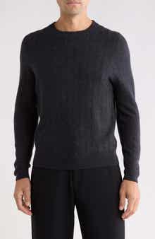 Wool & Cashmere Textured Knit Sweater