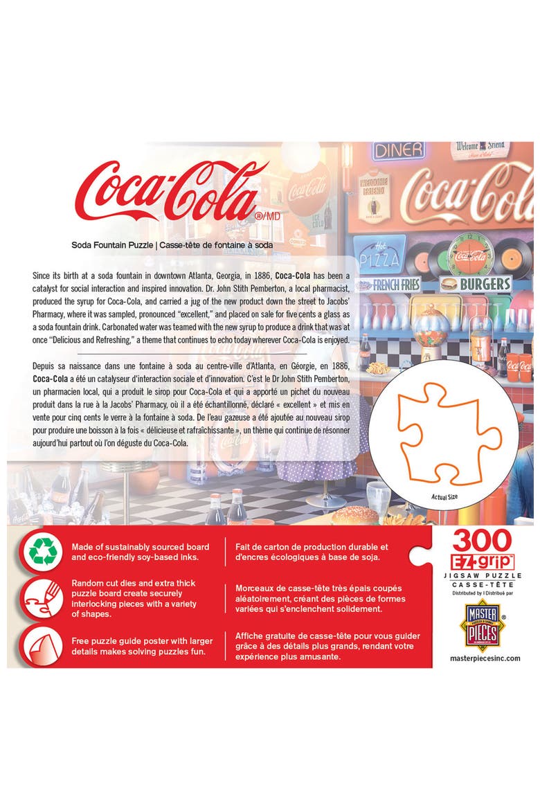 Coca-Cola Soda Fountain 300 Piece Puzzle, Alternate, color, Multicolor