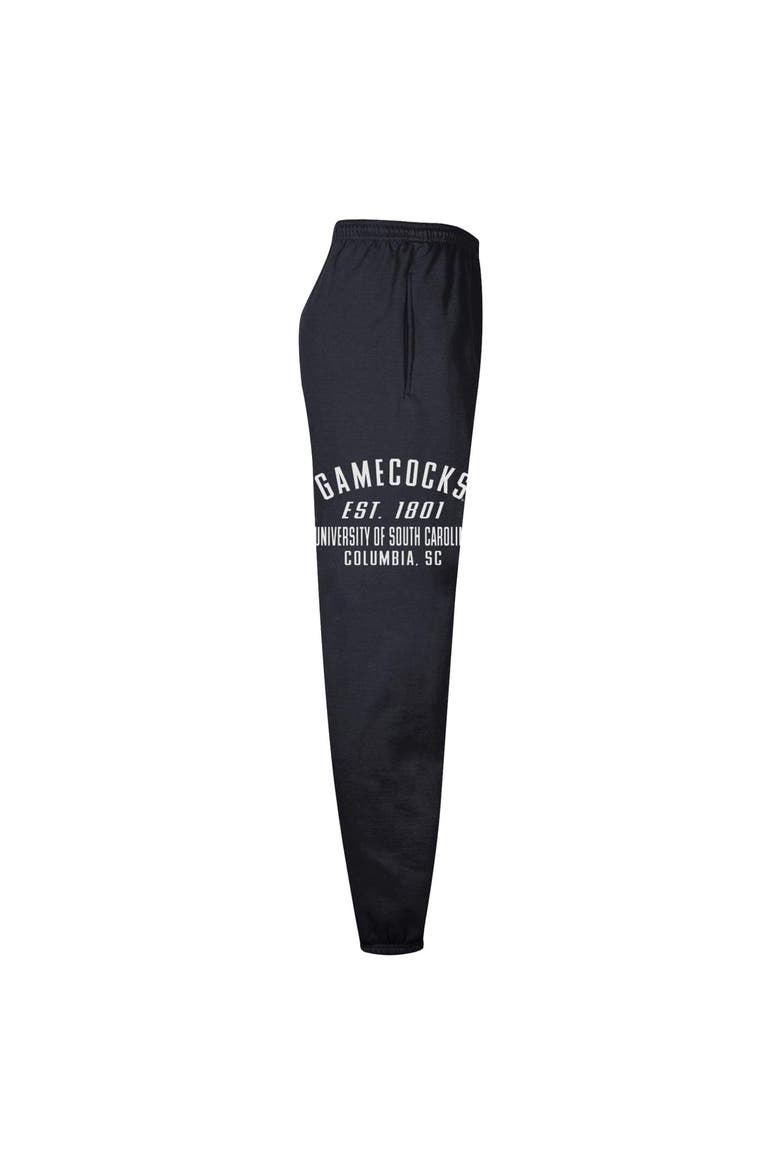 Men's Champion  Black South Carolina Gamecocks Powerblend Banded Fleece Sweatpants, Alternate, color, Black