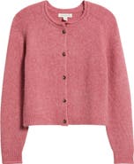 Treasure & Bond Rolled Crewneck Cardigan