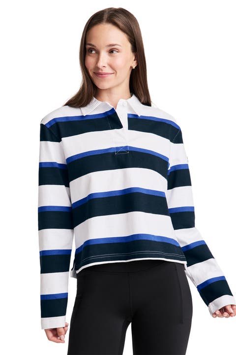 Women's 1876 Collection Cropped Rugby Polo
