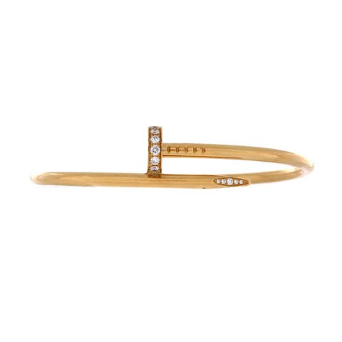 Juste un Clou Bracelet 18K Yellow Gold with Diamonds Classic