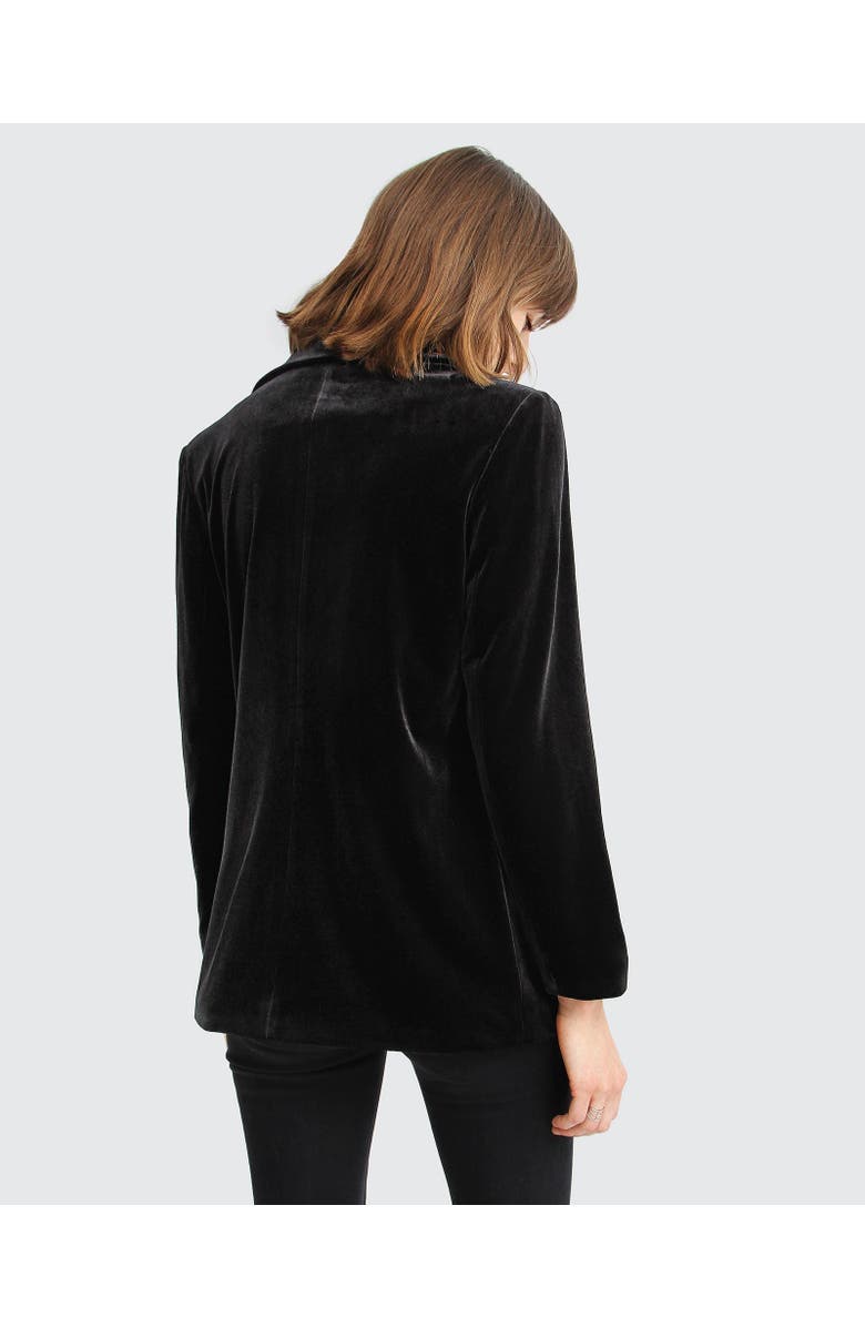 Belle & Bloom Eternity Velvet Blazer, Alternate, color, Black