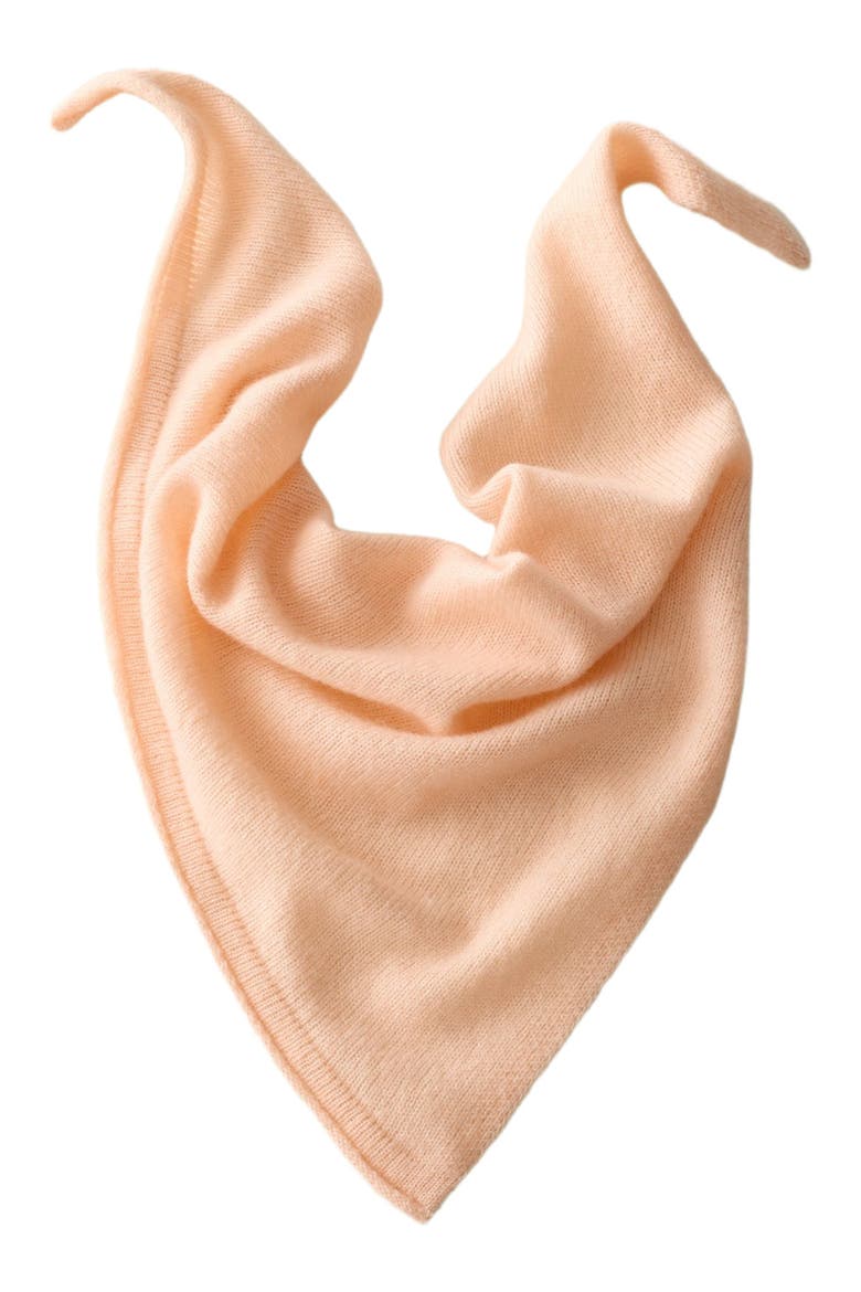 Merino Wool and Cashmere Triangle Scarf, Main, color, Carnation