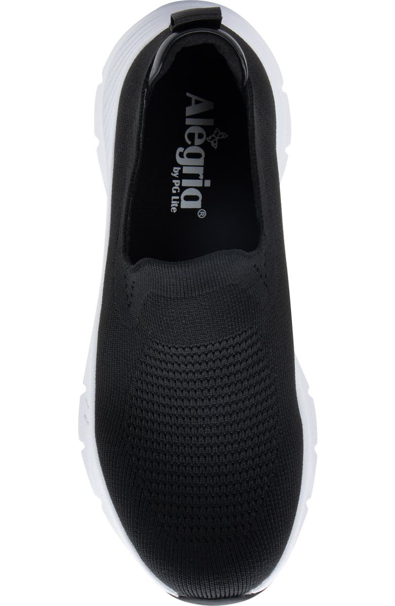 Alegria by PG Lite Waze Slip-On Sneaker, Alternate, color, Black Top