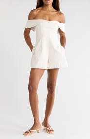 Rebecca Taylor Refined Sateen Romper