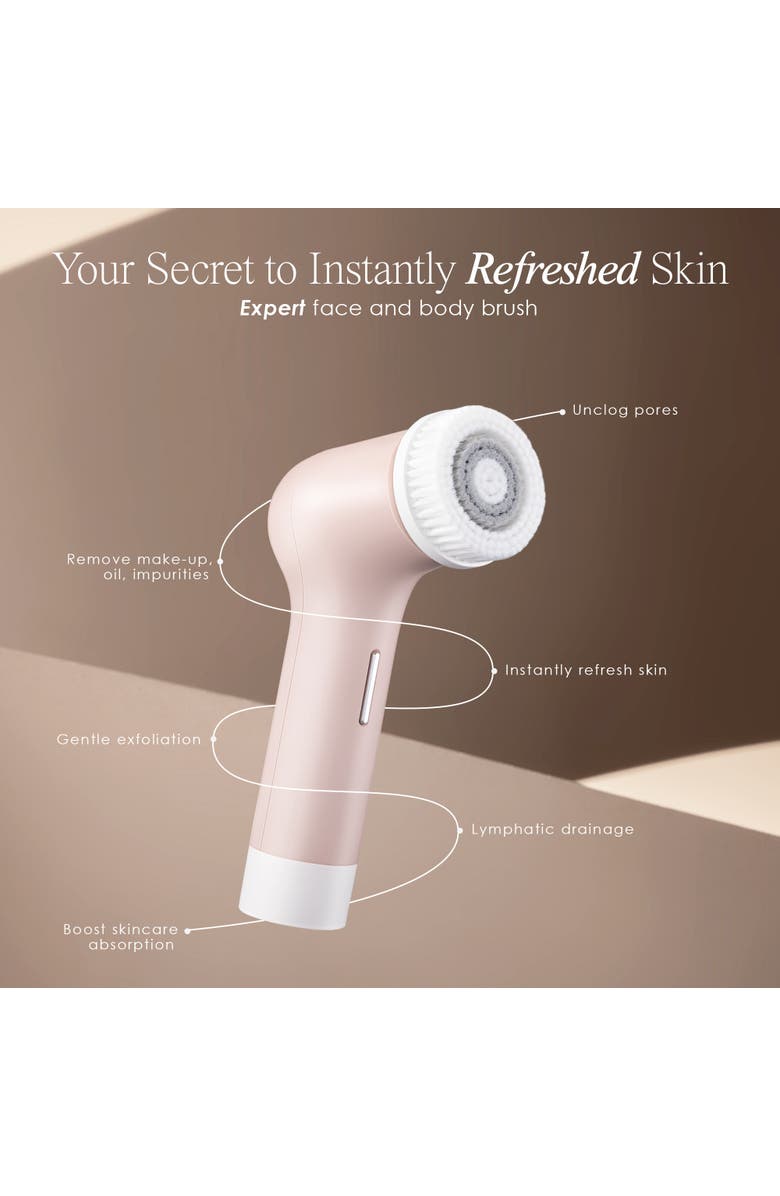 Project E Beauty Gloa Face & Body Cleansing Brush, Alternate, color, White