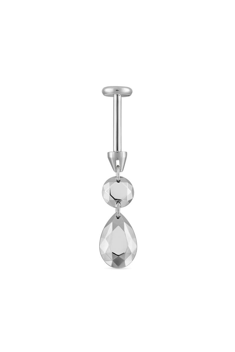 Faceted Drop Earring, Alternate, color, WHITE GOLD