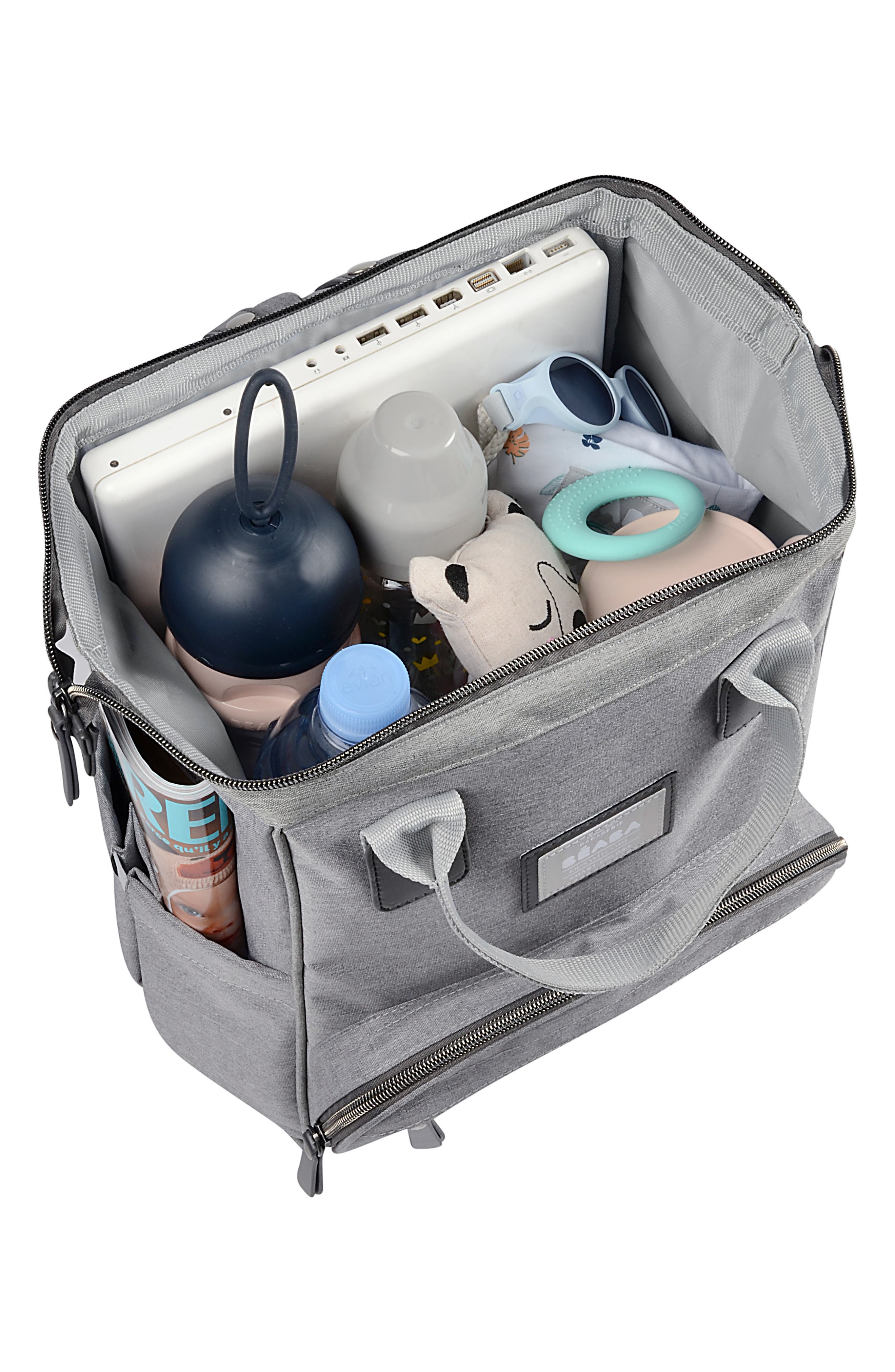 BEABA Wellington Diaper Backpack, Alternate, color, Grey