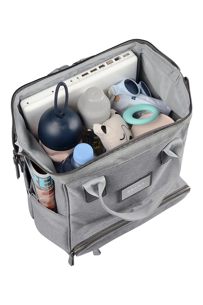 Wellington Diaper Backpack, Alternate, color, GREY