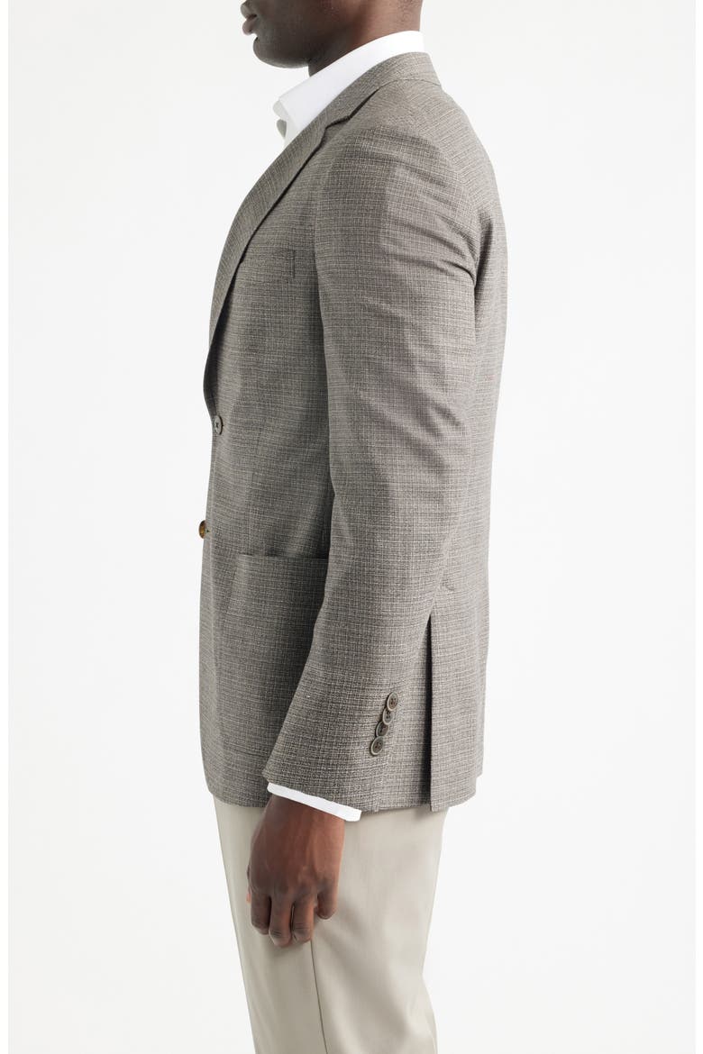 Hyperlight Soft Brown Wool & Silk Blend Sport Coat, Alternate, color, BROWN