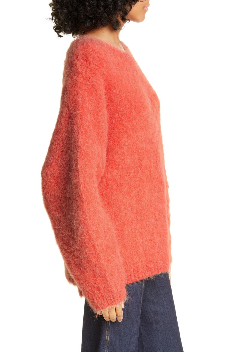 Daniella Wool & Alpaca Blend Sweater, Alternate, color, APRICOT NECTAR