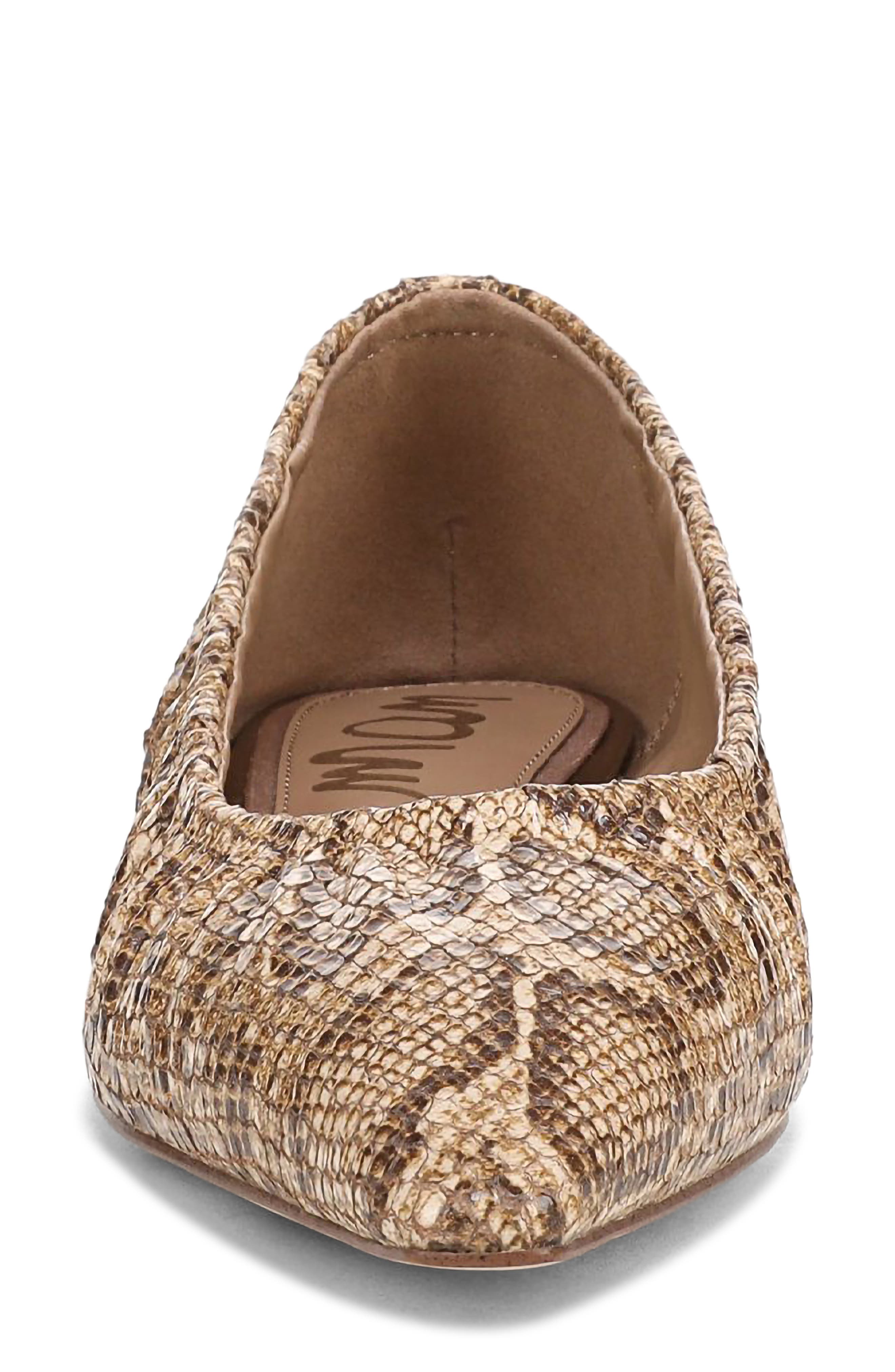 Essex Pointed Toe Flat, Alternate, color, LIGHT SAND