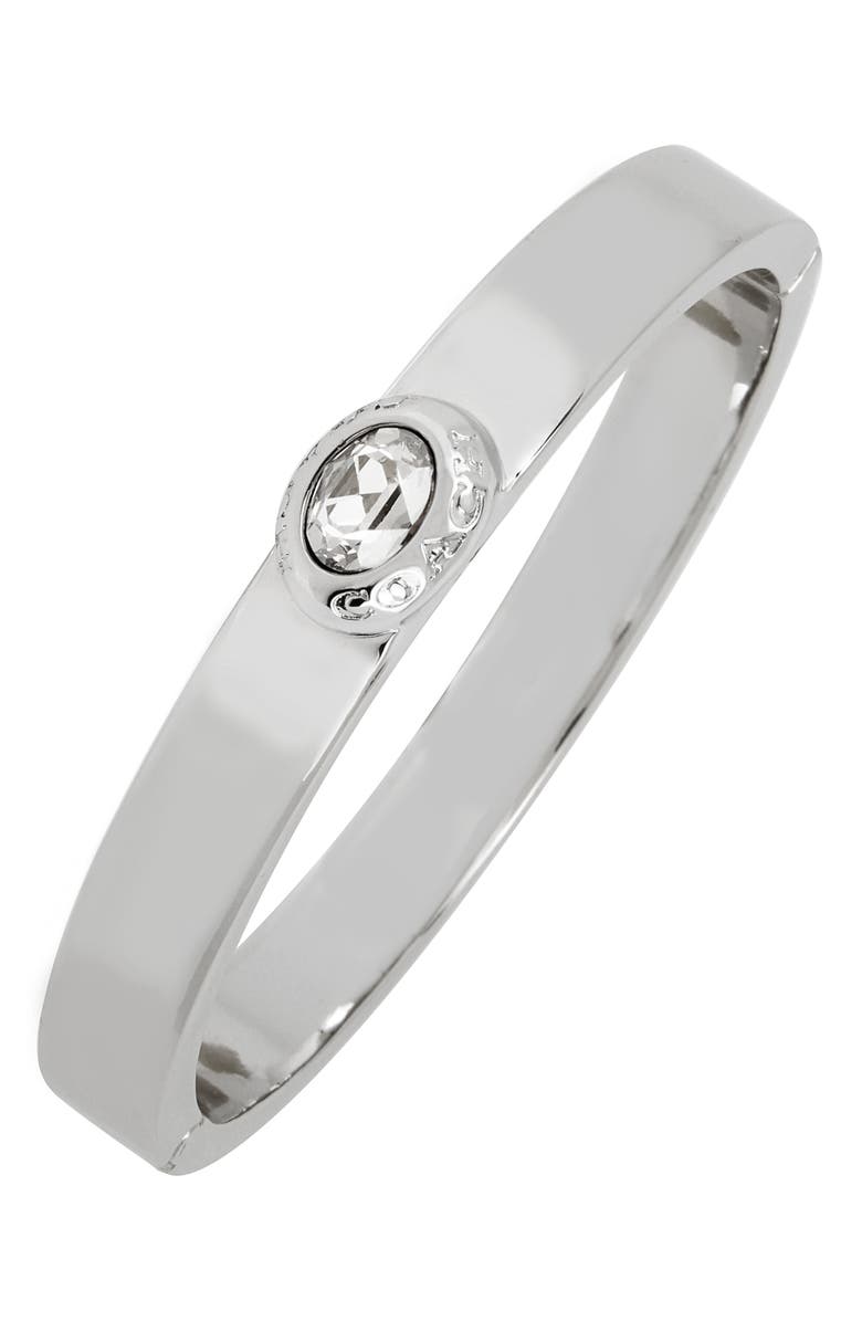 COACH Crystal Hinge Bangle Bracelet, Alternate, color,