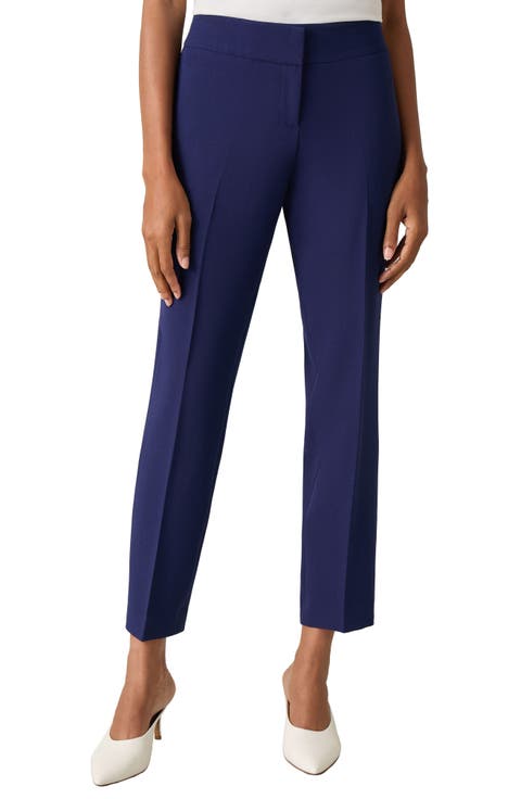 Flat Front Slim Pants (Regular & Petite)