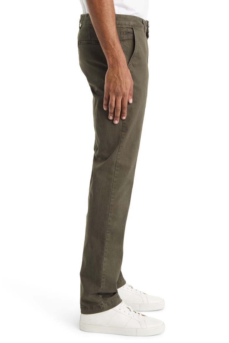 Comfort Stretch Flat Front Pants, Alternate, color, DARK MOSS