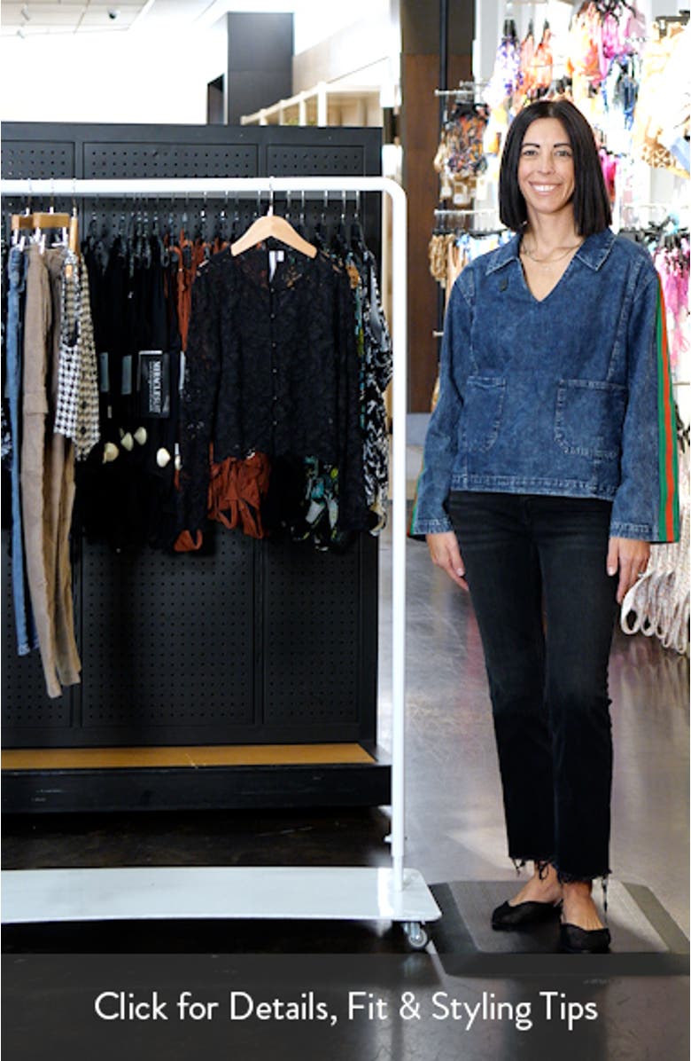 Kids' Floral Lace Button-Up Top, sales video thumbnail