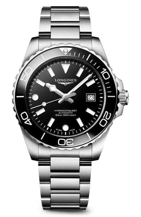 HydroConquest Automatic Bracelet Watch, 42mm