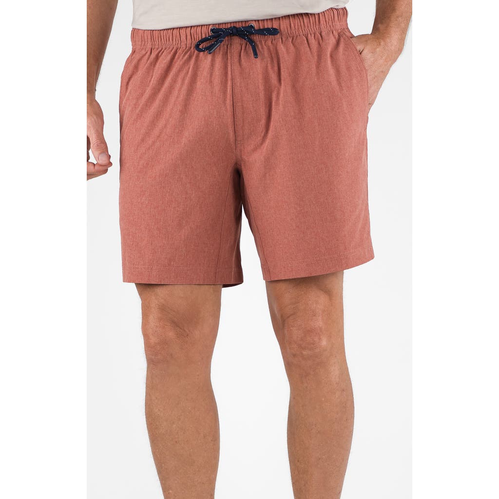 Tailor Vintage Hybrid 4-way Stretch Swim Shorts In Brown