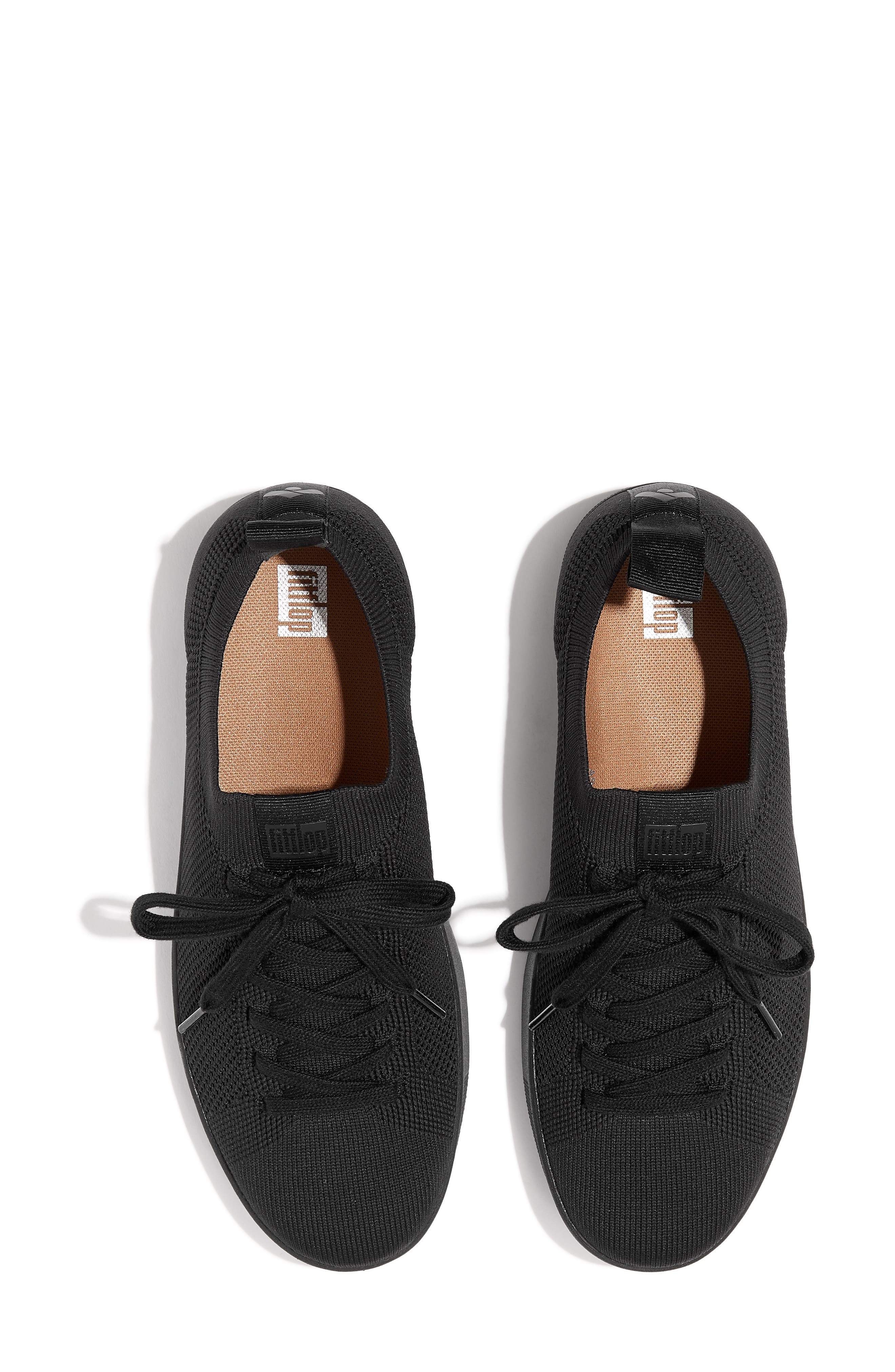 Rally Knit Sneaker, Alternate, color, ALL BLACK