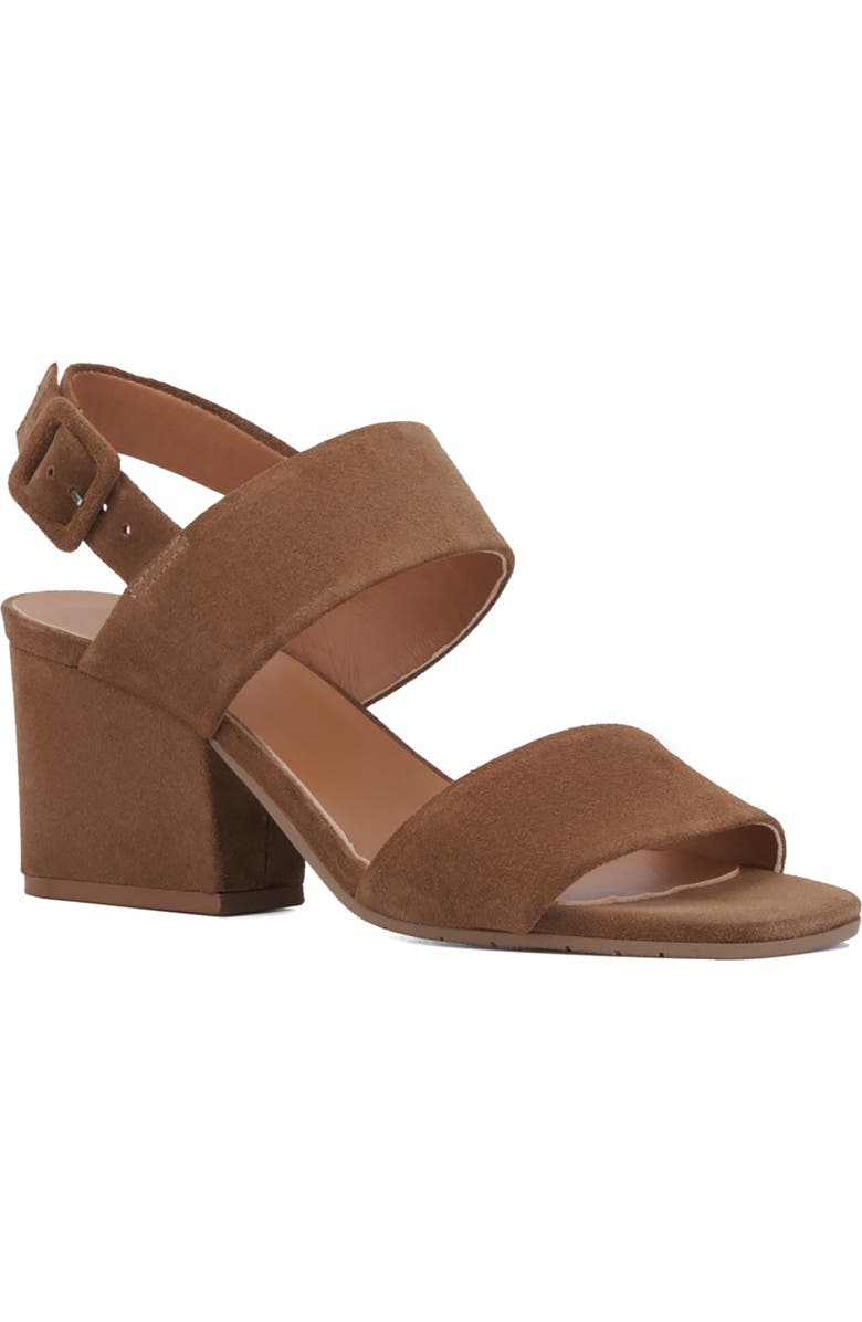 Aquatalia Rayma Water Repellent Slingback Sandal, Main, color, Champagne