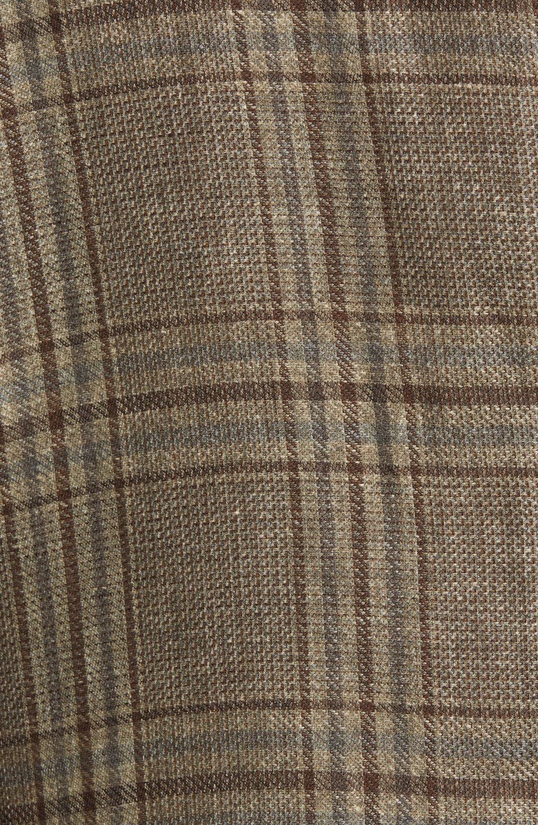 Eleventy Glen Plaid Zegna Linen Blend Sport Coat, Alternate, color,