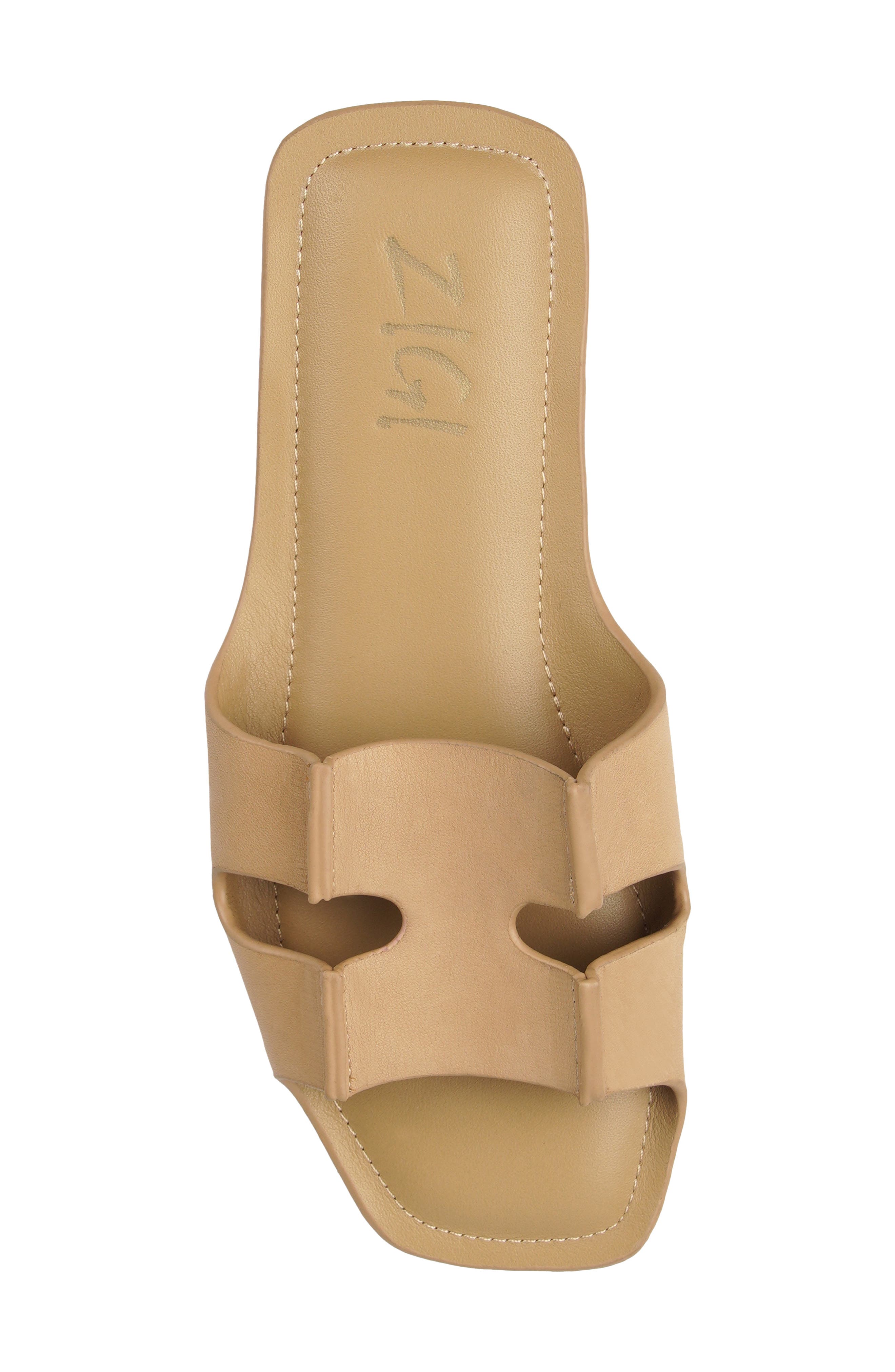 Marcie Slide Sandal, Alternate, color, NATURAL LEATHER
