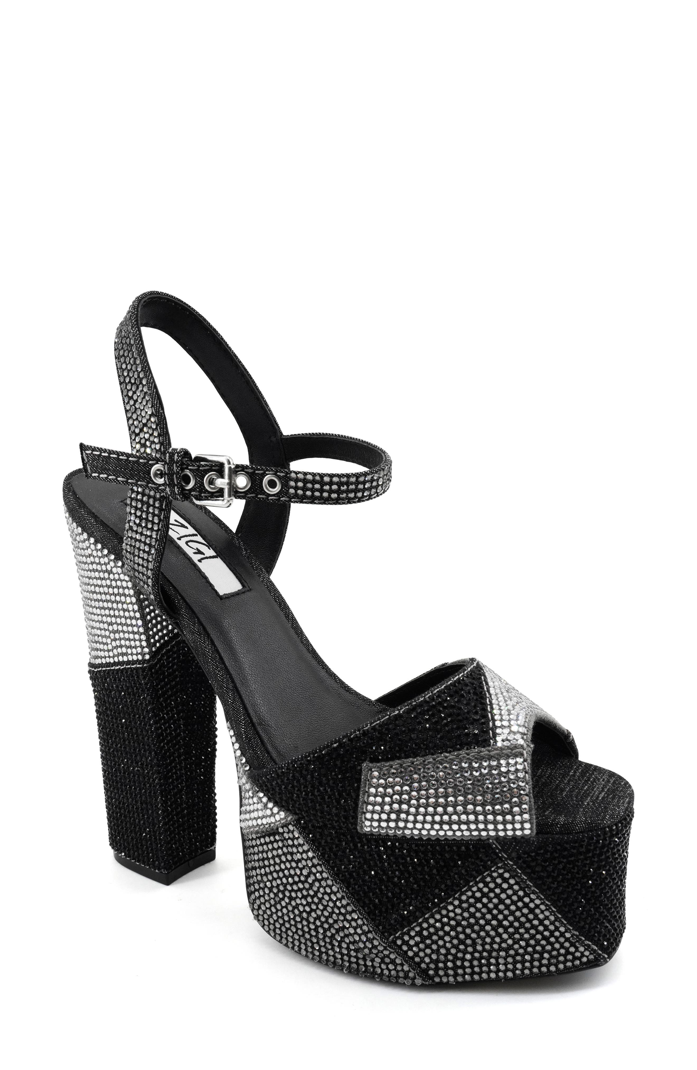 ZIGI Antonia Ankle Strap Platform Sandal, Main, color, Black