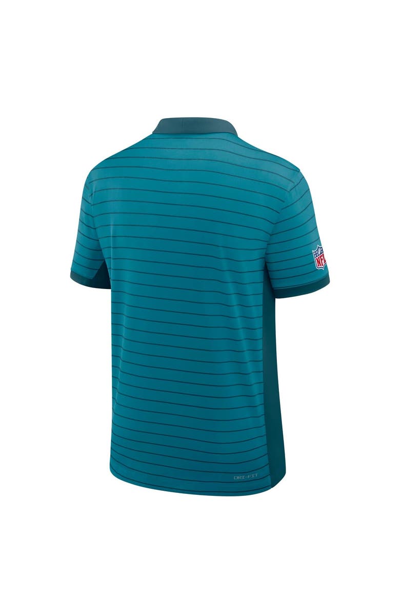 Nike Men's Nike Teal Jacksonville Jaguars Sideline Victory Stripe Performance Polo, Alternate, color, Teal