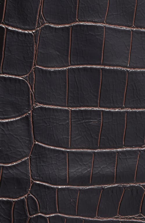 Bernardo Croc Embossed Faux Leather Jacket In Blue