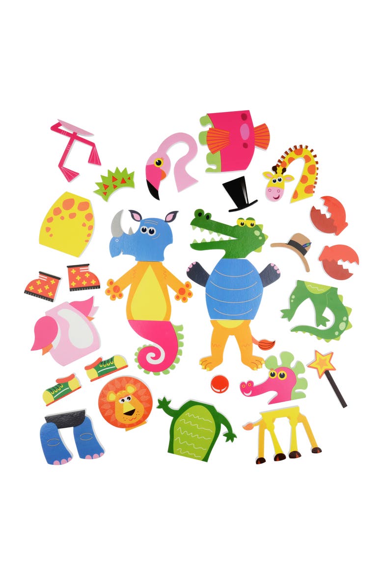 Weird & Wonderful Animals Bath Time Stickers Age 3+, Main, color, Multicolored