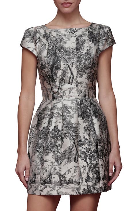 Toile Fit & Flare Minidress