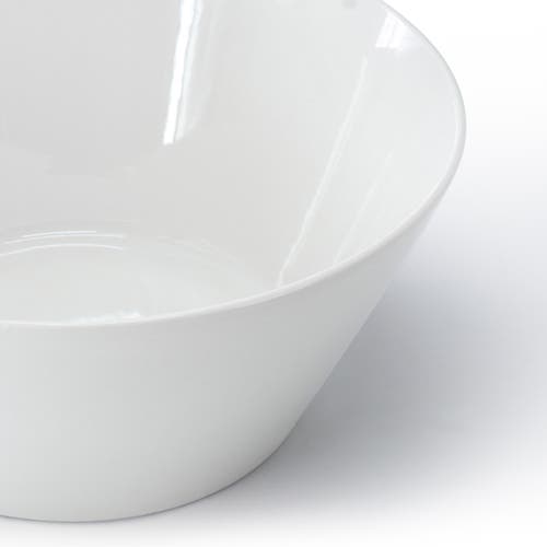 Gibson Home Great Essentials 9.4 Inch Round Fine Ceramic Meal Bowl In White