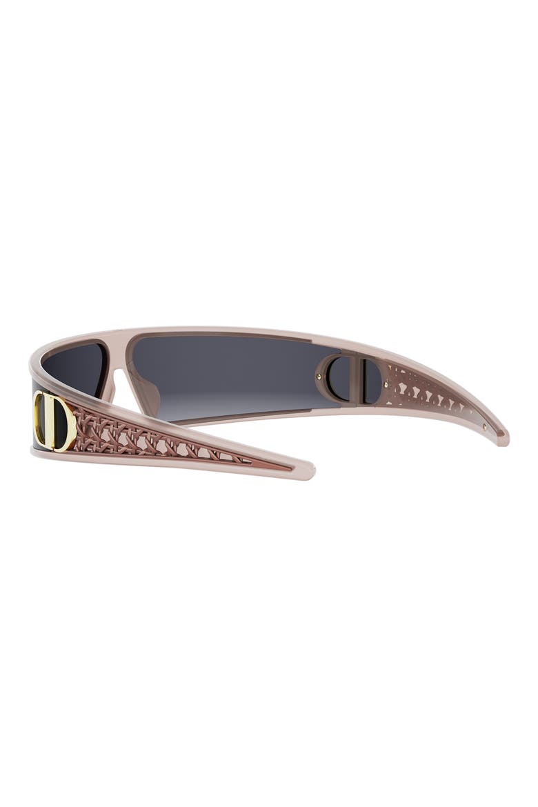 VeryDior M1U 91mm Mask Sunglasses, Alternate, color, SHINY PINK / GRADIENT SMOKE