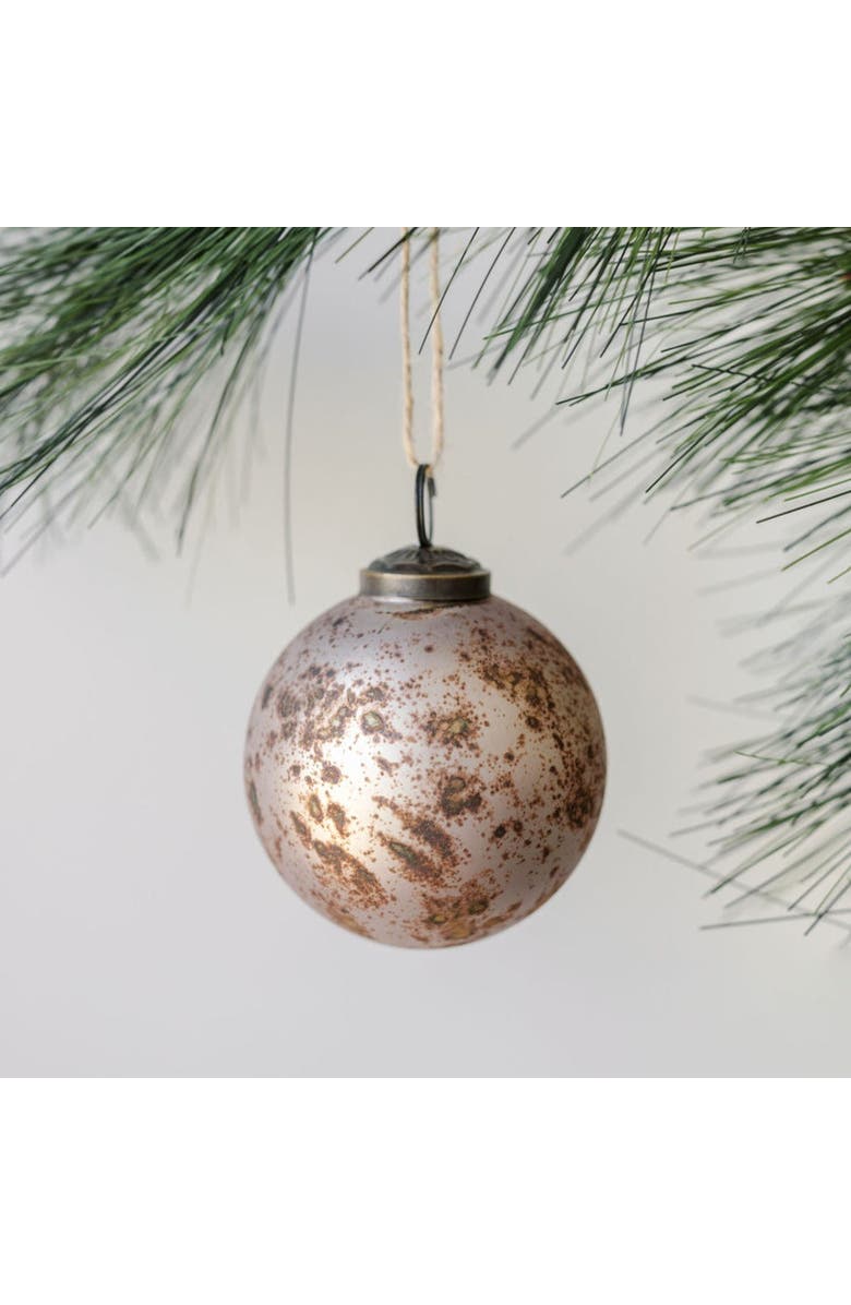 CG Hunter 3" Mercury Marble Glass Ornament, Main, color, Pewter
