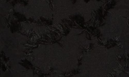 Know One Cares Fringed Brocade Bubble Hem Minidress In Black