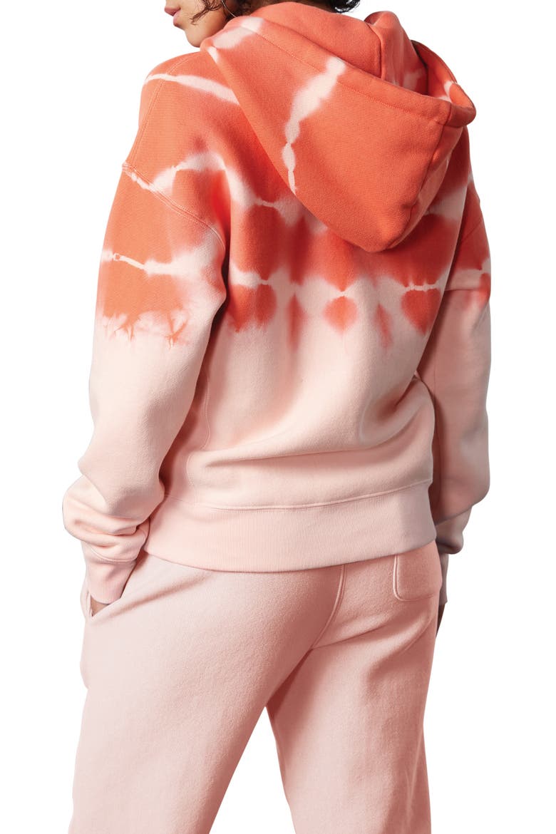 Streak Dye Hoodie, Alternate, color, PRIMER PINK