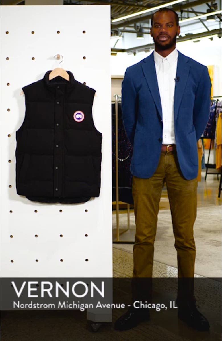 Garson Slim Fit Quilted Down Vest, sales video thumbnail