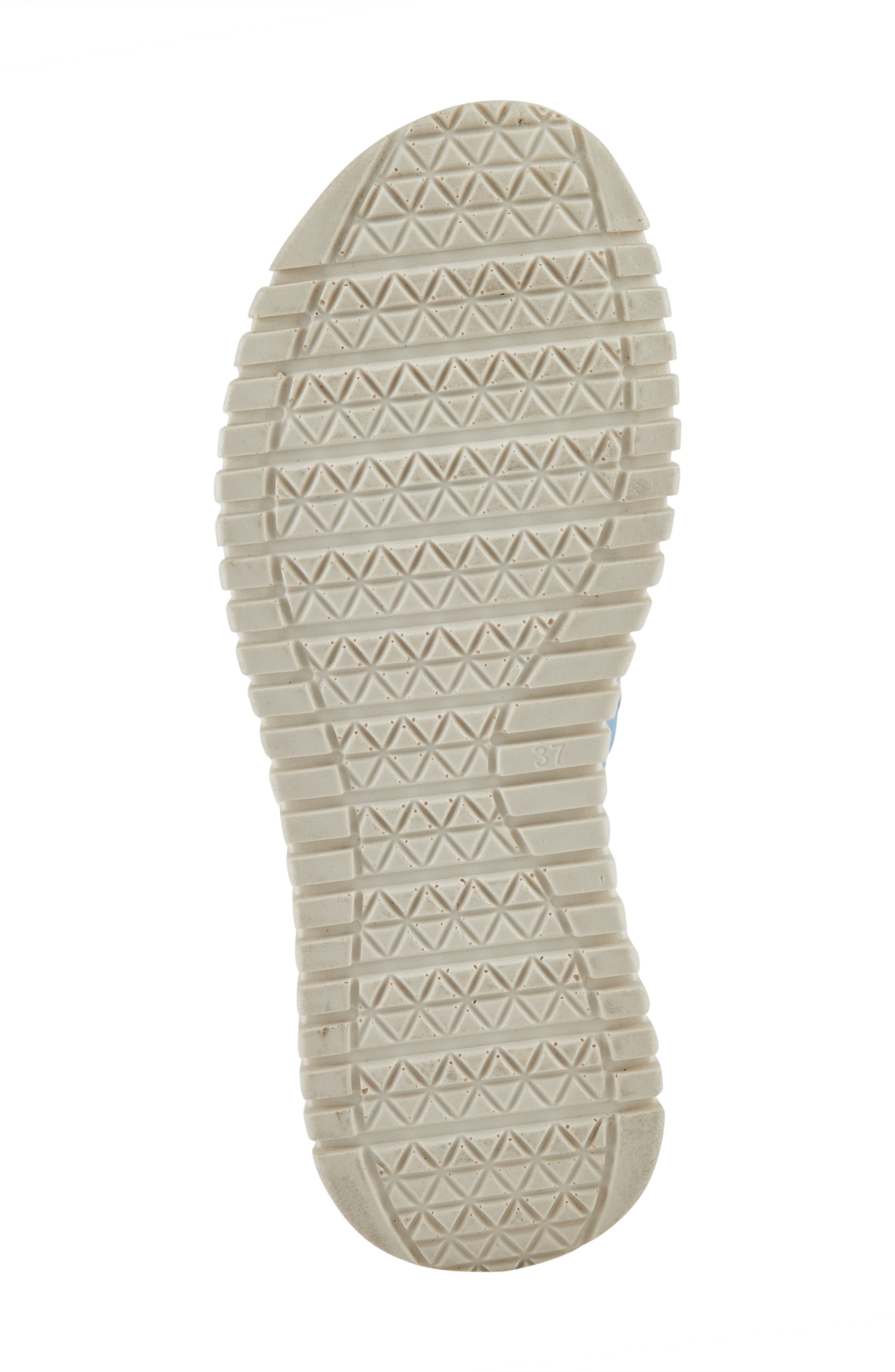 Nappa Slide Sandal, Alternate, color, BLUE