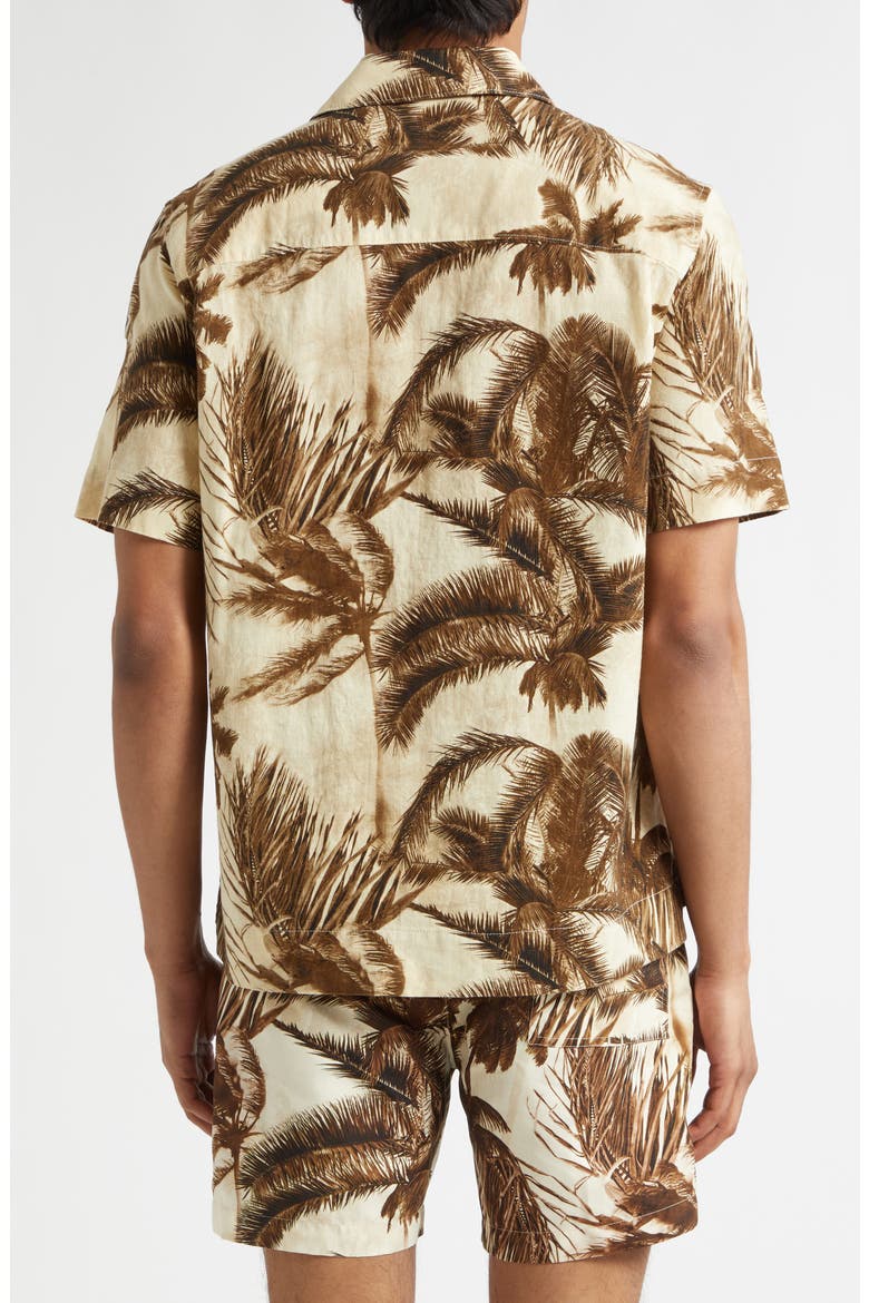 Cotton & Flax Camp Shirt, Alternate, color, BEIGE