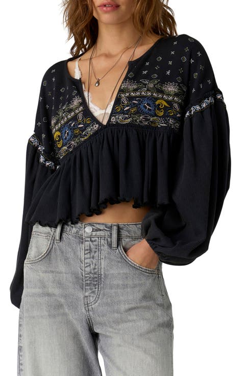 Bryn Embroidered Thermal Tee