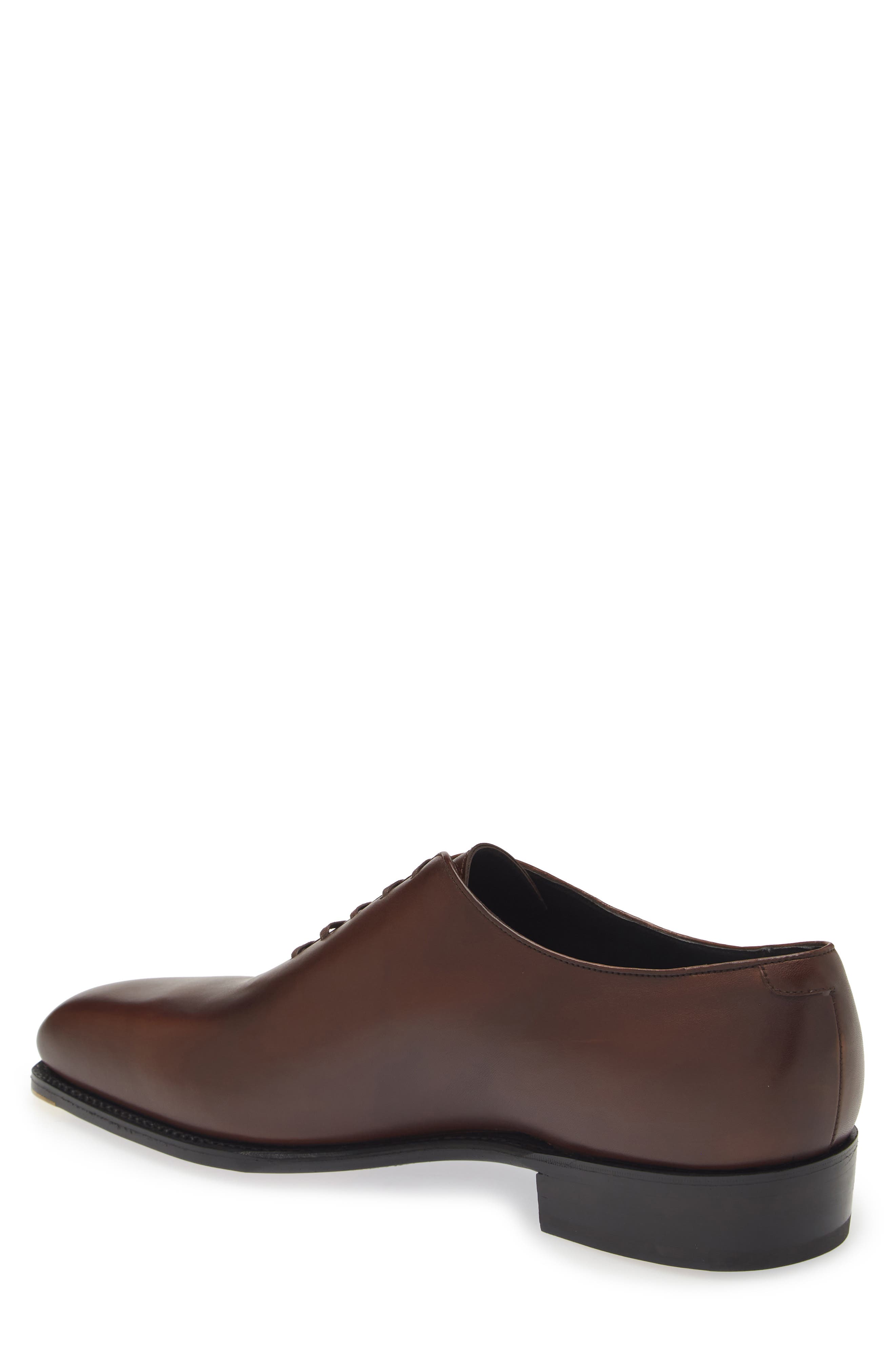 JM WESTON Fusain Cyclist Wholecut Oxford, Alternate, color, Cafe