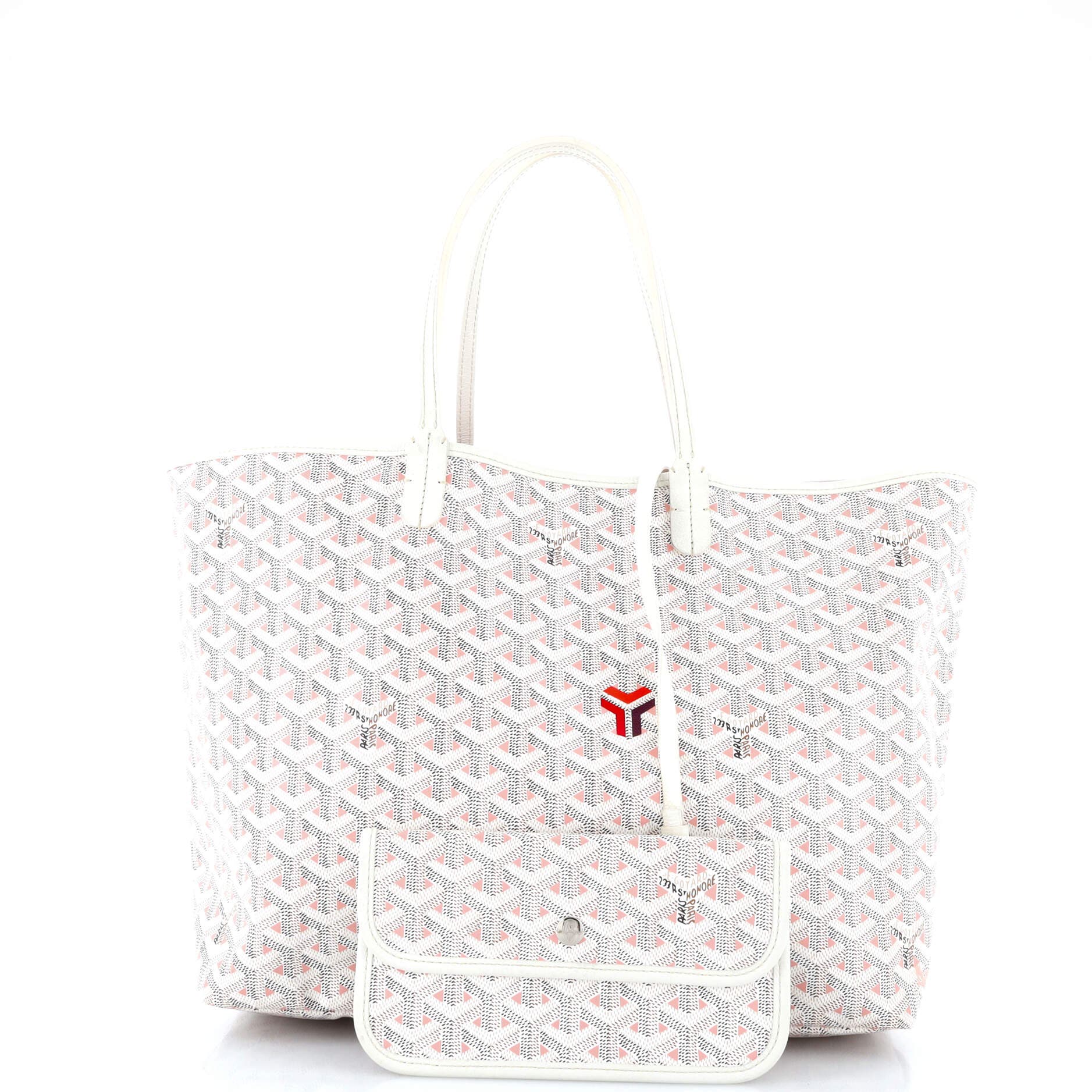 Pre-Owned Goyard Saint Louis Tote Claire Voie Coated Canvas PM, Alternate, color, 