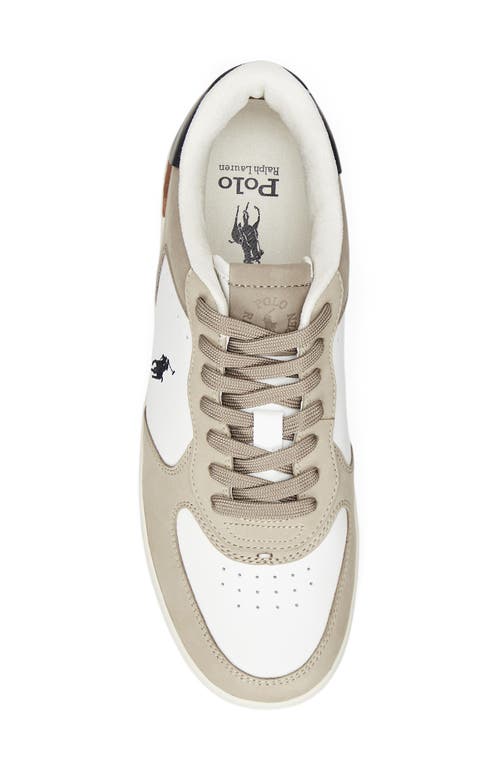 Polo Ralph Lauren Masters Court Sneaker In Neutral