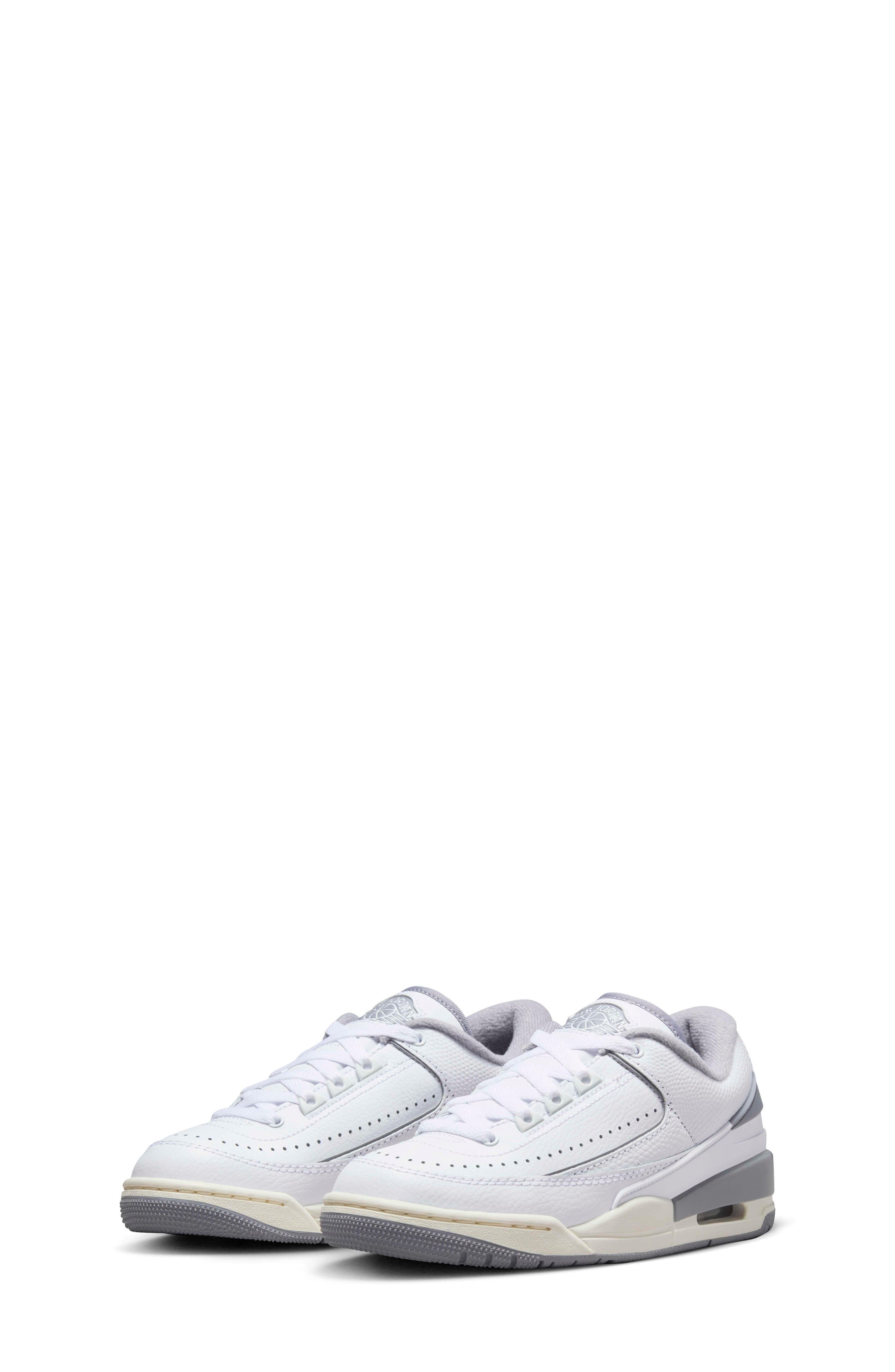 Nike Kids' Jordan 2/3 Sneaker, Main, color, 101 White/Sail/Cement Grey