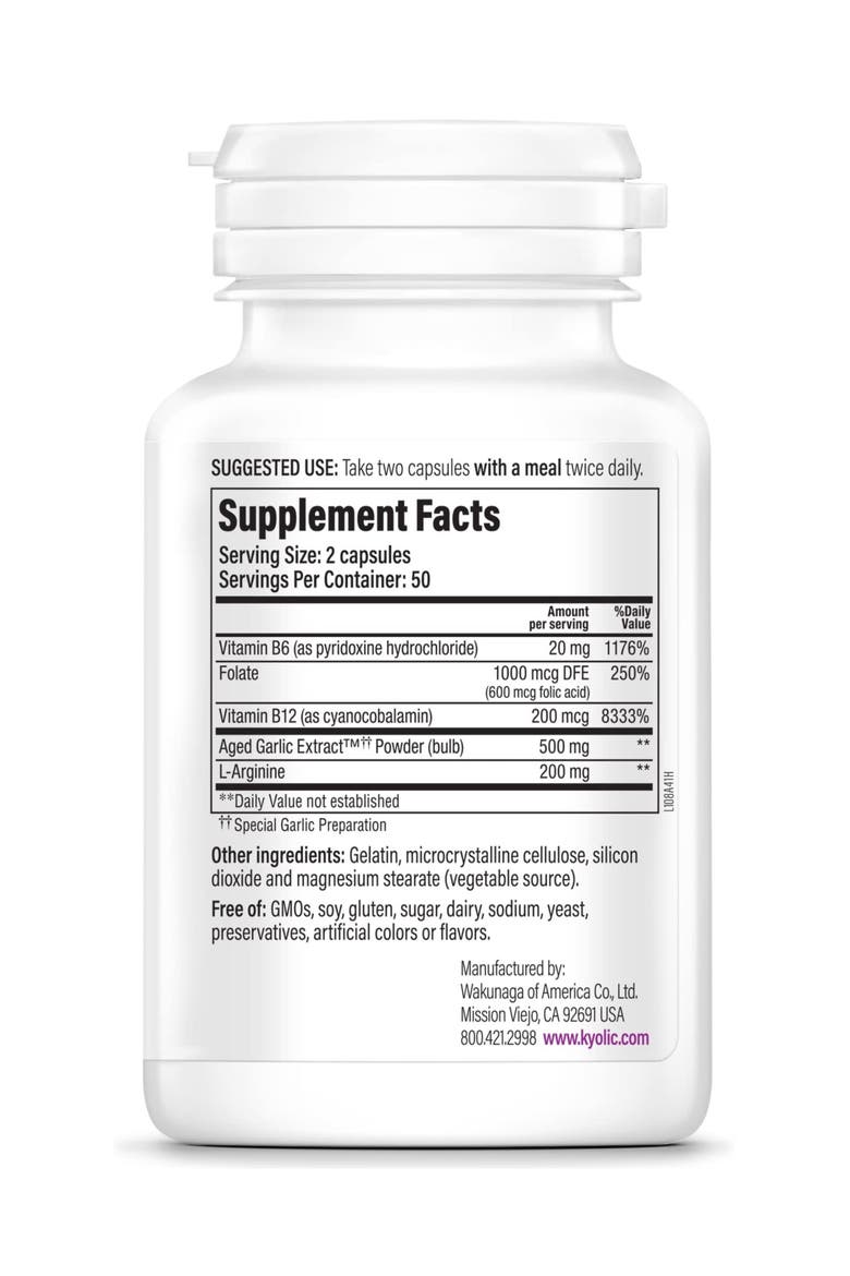 Aged Garlic Extract Formula 108, Total Heart Health, 100 Capsules, Alternate, color, None