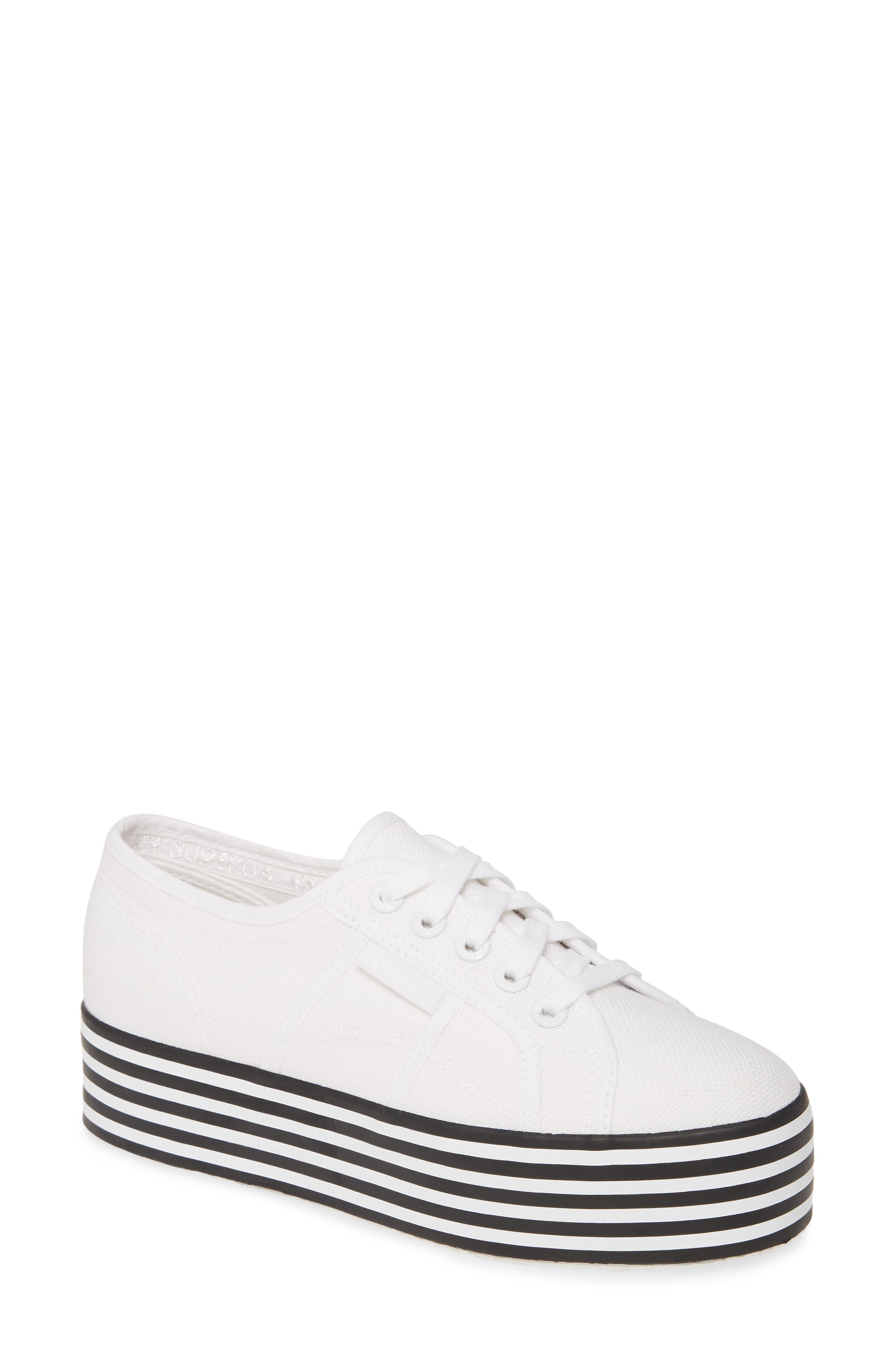 2790 Platform Sneaker, Main, color, BLACK / WHITE